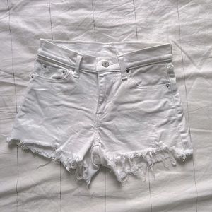 Levi’s 501 White Denim Shorts